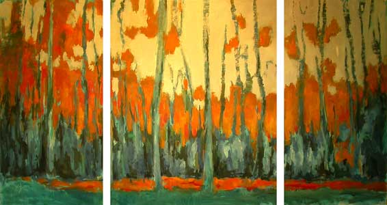 Fantastic Forest Triptych