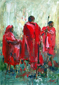 Masai Red Splatters