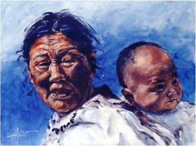 Inuit Mother and Child