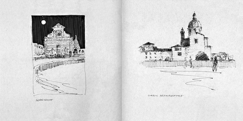 Sketches of Italy pages 62-63