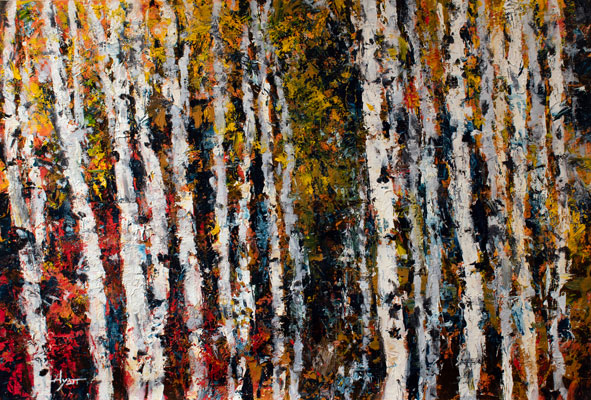 Birches in Color