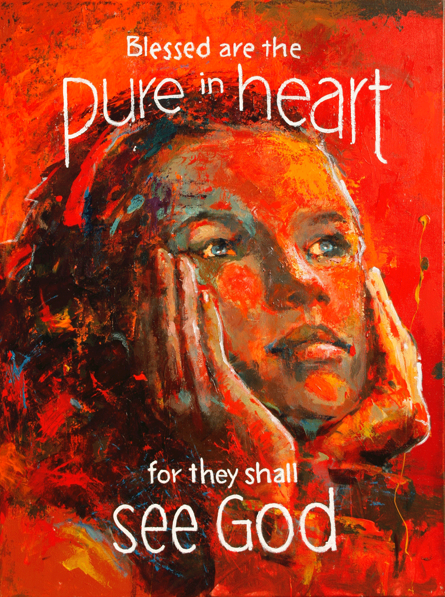 Blessed are the Pure in Heart by Hyatt Moore - Painter