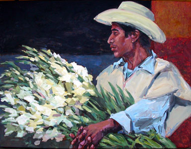 Tzotzil Flower Man II